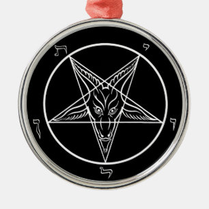 Baphomet Ornament, Deluxe Metal Tree Decoration