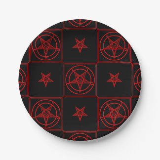 Baphomet Paper Plate