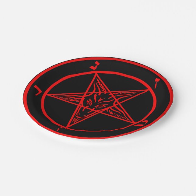 Baphomet Paper Plate (Angled)