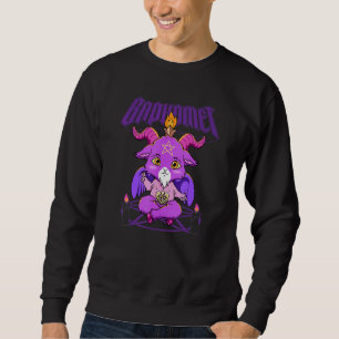 Baphomet Pentagram Esoteric Cute Satanic Goat Occu Sweatshirt