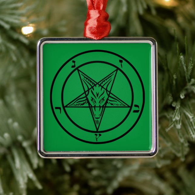 Baphomet Pentagram Metal Tree Decoration (Tree)