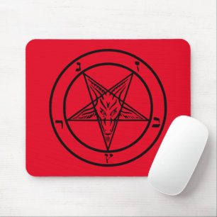 Baphomet Pentagram Mouse Pad