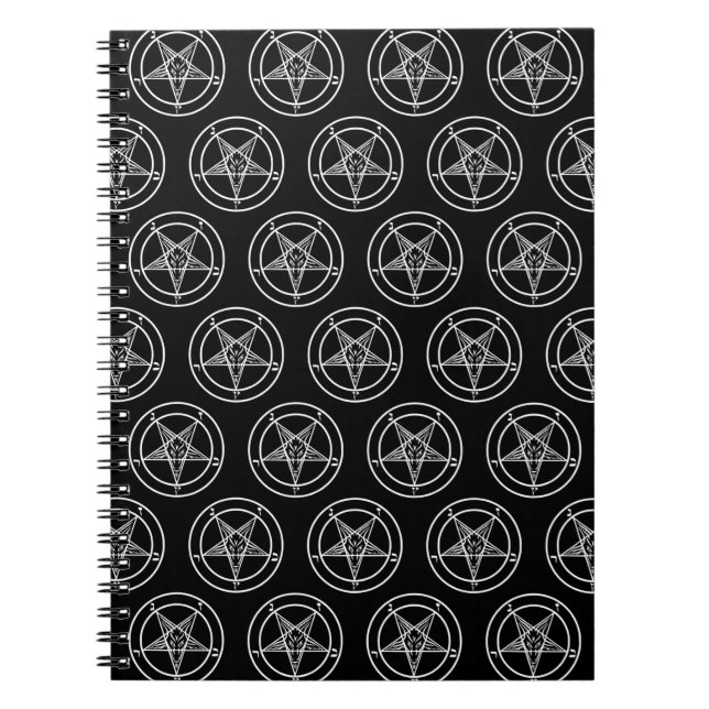 Baphomet Pentagram  Notebook (Front)