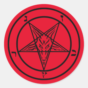 Baphomet Pentagram Satanic Sticker