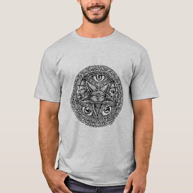 baphomet Pentagram sigel T-Shirt (Front)