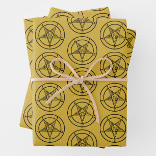 Baphomet Pentagram  Wrapping Paper Sheets