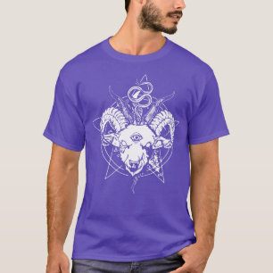 Baphomet Pentagramm Minds Eye Goat Occult T-Shirt