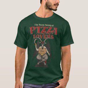 Baphomet Pizza Lovers Society Occult Gothic Grunge T-Shirt