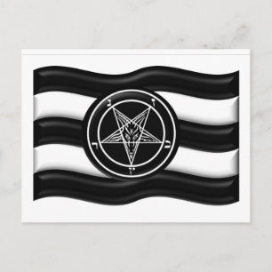 Baphomet Pride Flag Postcard