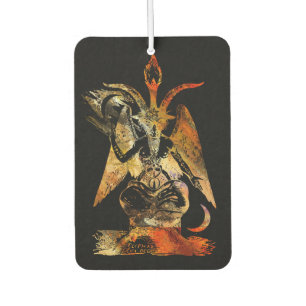 Baphomet Red and Black Car Air Freshener