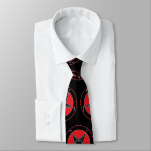 Baphomet Red Black and Gray Tie