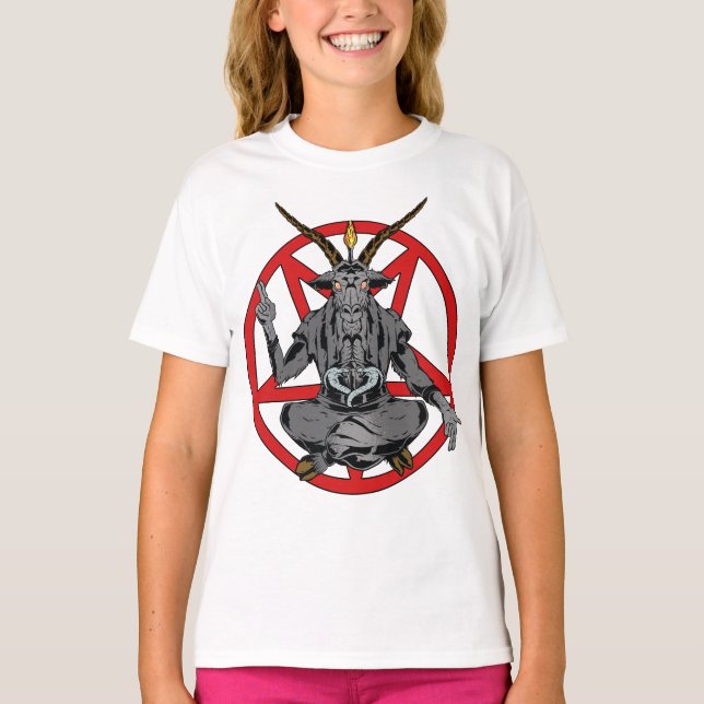 Baphomet roi de l'enfer  T-Shirt (Front)