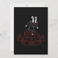 Baphomet Satanic Goat Pentagram Goth Clos Women