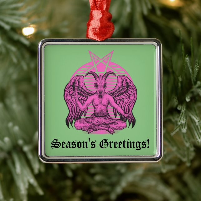 Baphomet Satanic Metal Tree Decoration (Tree)