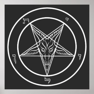 Baphomet Sigil CoS 24" Poster