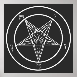 Baphomet Sigil CoS 24" Poster