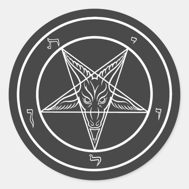 Baphomet Sigil CoS Decals Classic Round Sticker (Front)