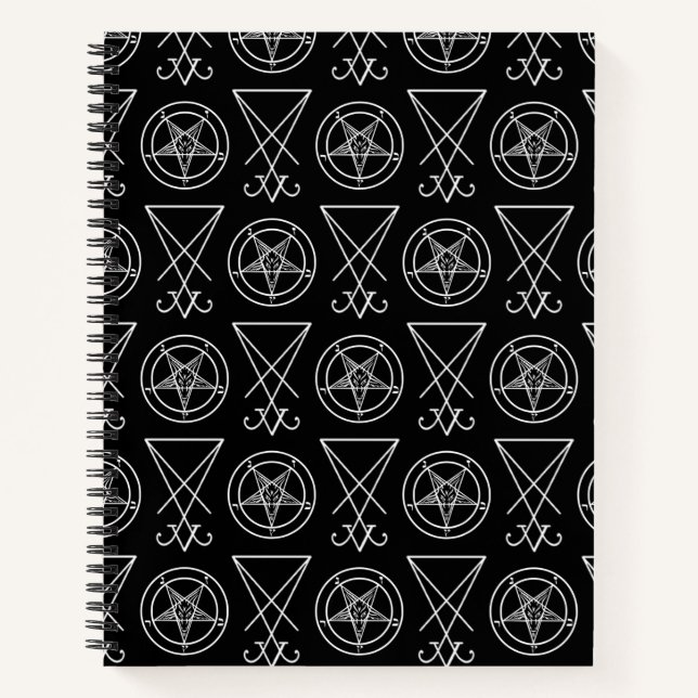 Baphomet & Sigil of Lucifer Notebook (Front)