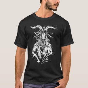 Baphomet Skeleton  Gothic Occult Baphomet T-Shirt