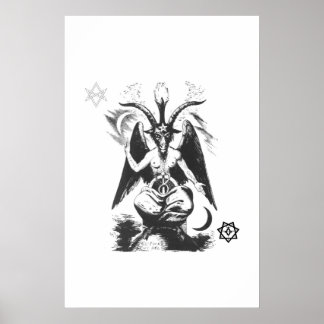 Baphomet with Sacred Seals Poster