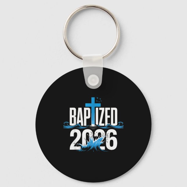 Baptised 2026  key ring (Front)