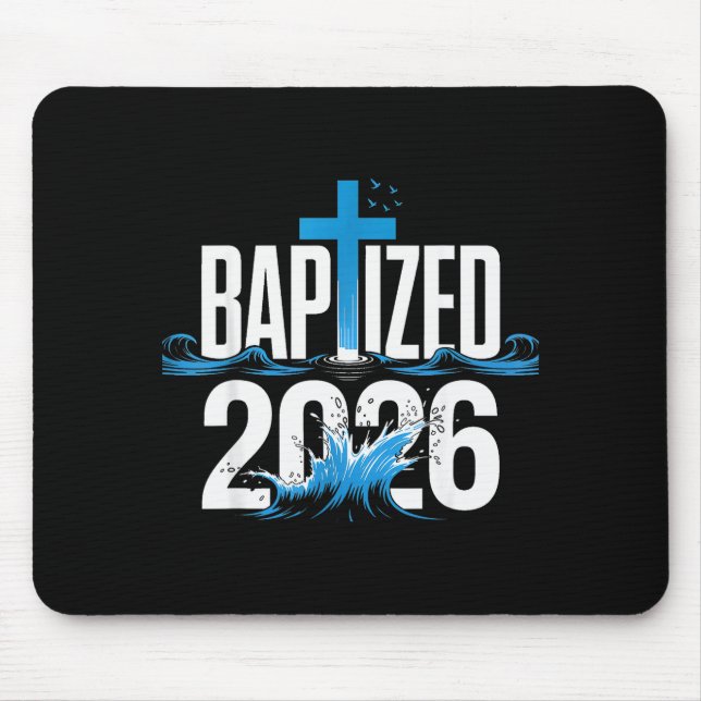 Baptised 2026  mouse mat (Front)