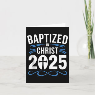 Baptised In Christ 2025 Catholic Baptism Jesus God Card