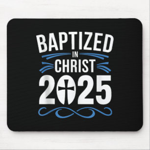 Baptised In Christ 2025 Catholic Baptism Jesus God Mouse Mat
