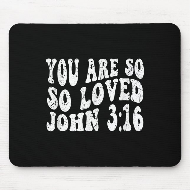 Baptised In Christ 2025 Catholic Baptism Jesus God Mouse Mat (Front)