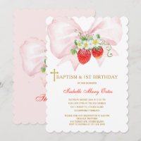 Baptism and First Birthday Strawberry