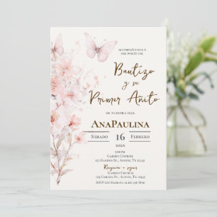 Baptism and first year invitation in Spanish