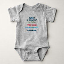 Baptism Baby Boy Bodysuit  