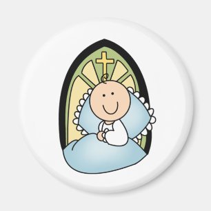 Baptism Baby Boy Magnet