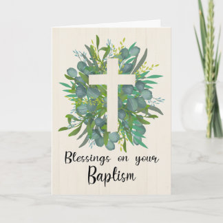 Baptism Blessings for a Boy Card