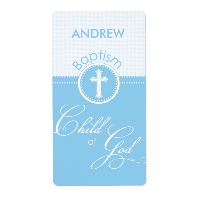 Baptism Blue Child of God, Customisable (Front)