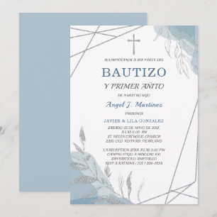 Baptism Boy Invitation Spanish