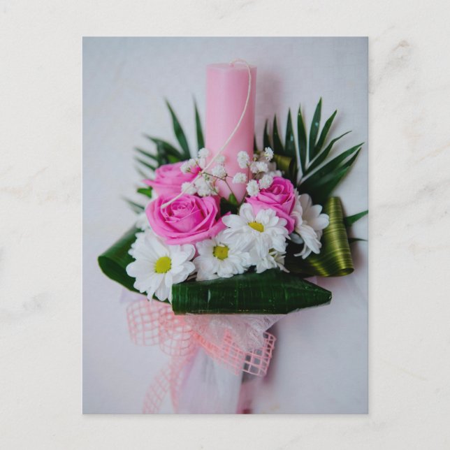 Baptism candle postcard (Front)