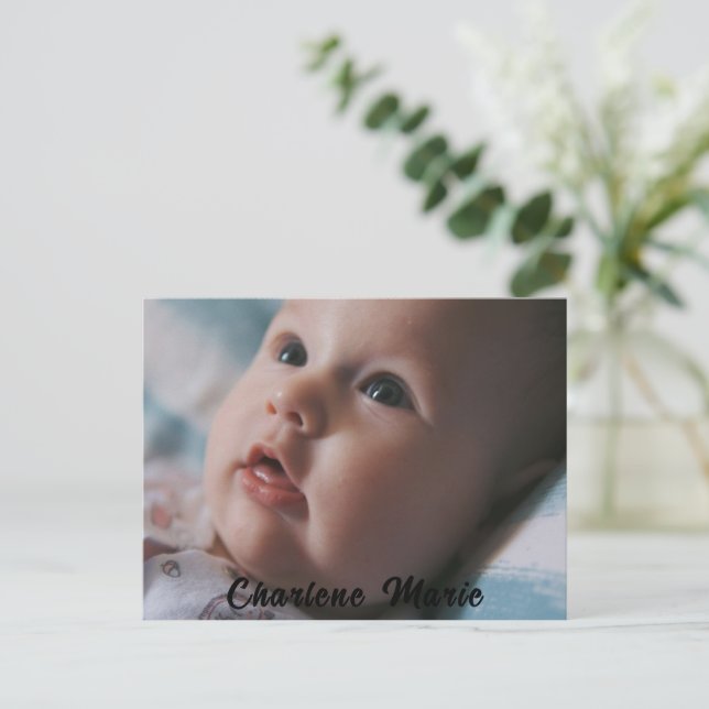 Baptism Celebration for Baptism Post Card (Standing Front)