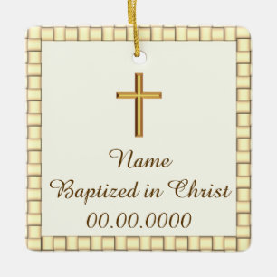 Baptism  ceramic ornament