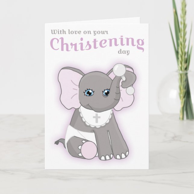 Baptism Christening Day Card (Front)