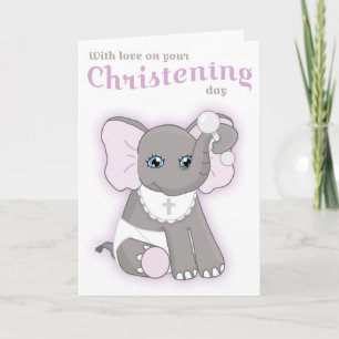 Baptism Christening Day Card