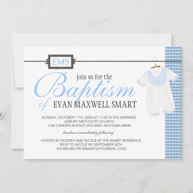 Baptism, Christening, Dedication Invitations (Front)