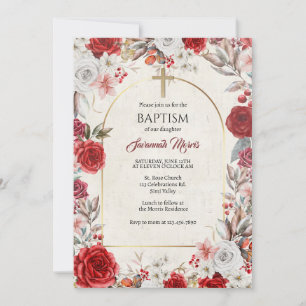 Baptism, Christening, Elegant, Gender Neutral,  Invitation