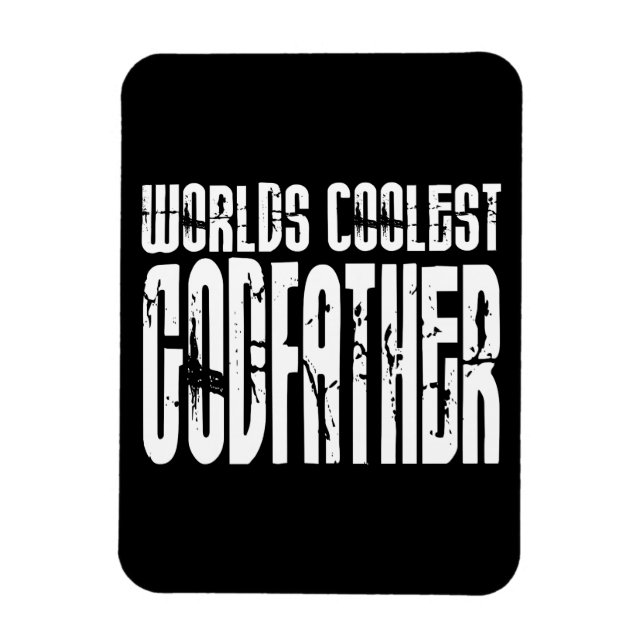Baptism Christening Gifts Worlds Coolest Godfather Magnet (Vertical)