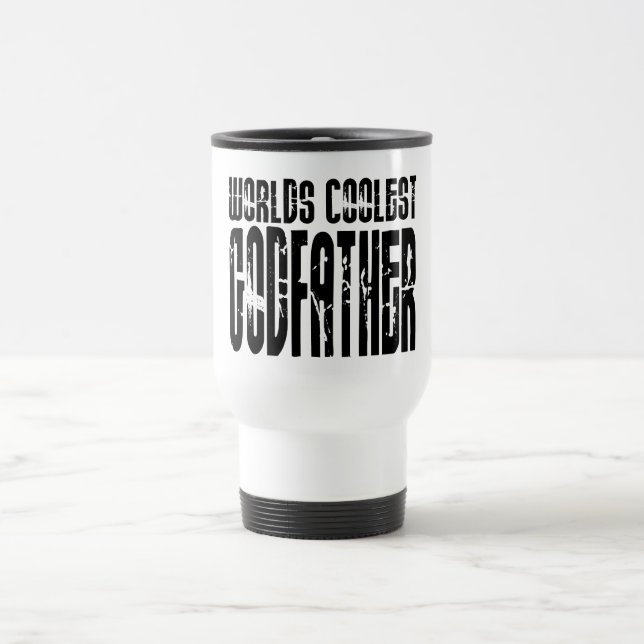 Baptism Christening Gifts Worlds Coolest Godfather Travel Mug (Center)