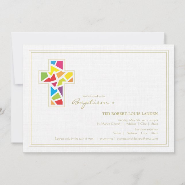 Baptism | Christening Invitation (Front)