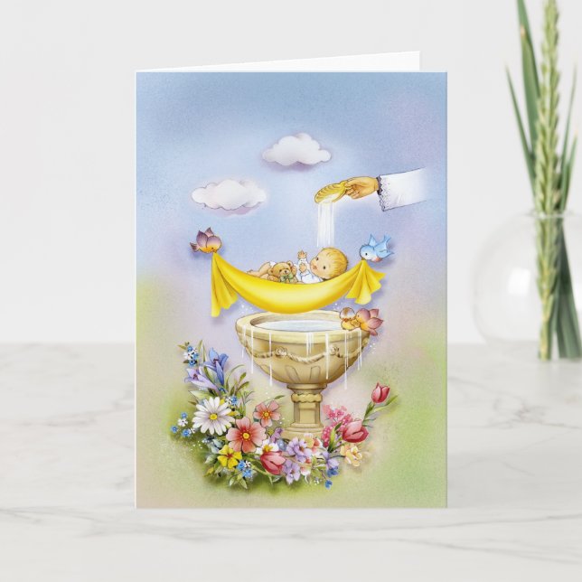 Baptism, christening invitation (Front)