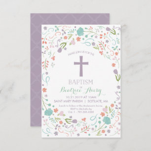 Baptism, Christening Invitation - Customised