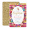 Baptism Christening Invitation Mexican Fiesta Gold