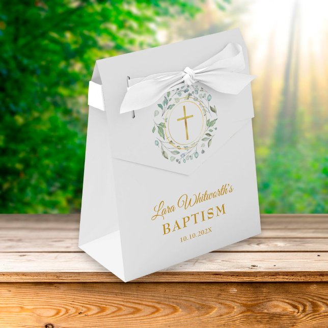 Baptism Christening Laurel Garland Favour Box (Creator Uploaded)